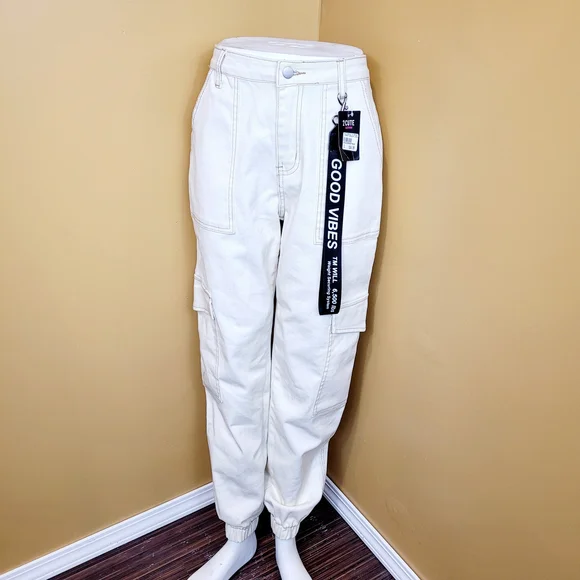 Cargo Denim Joggers - Picture 2 of 9